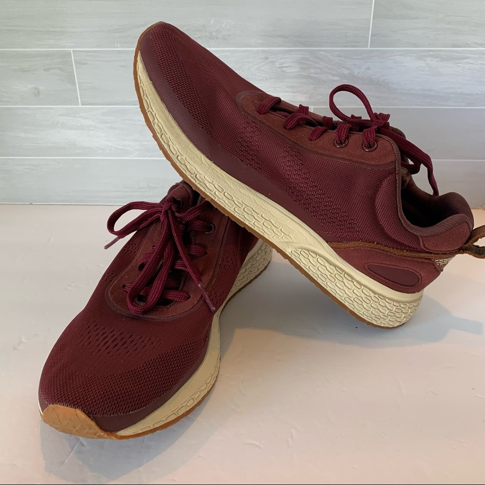 LL Bean Burgundy Stone Coast Comfort Shoes 9.5